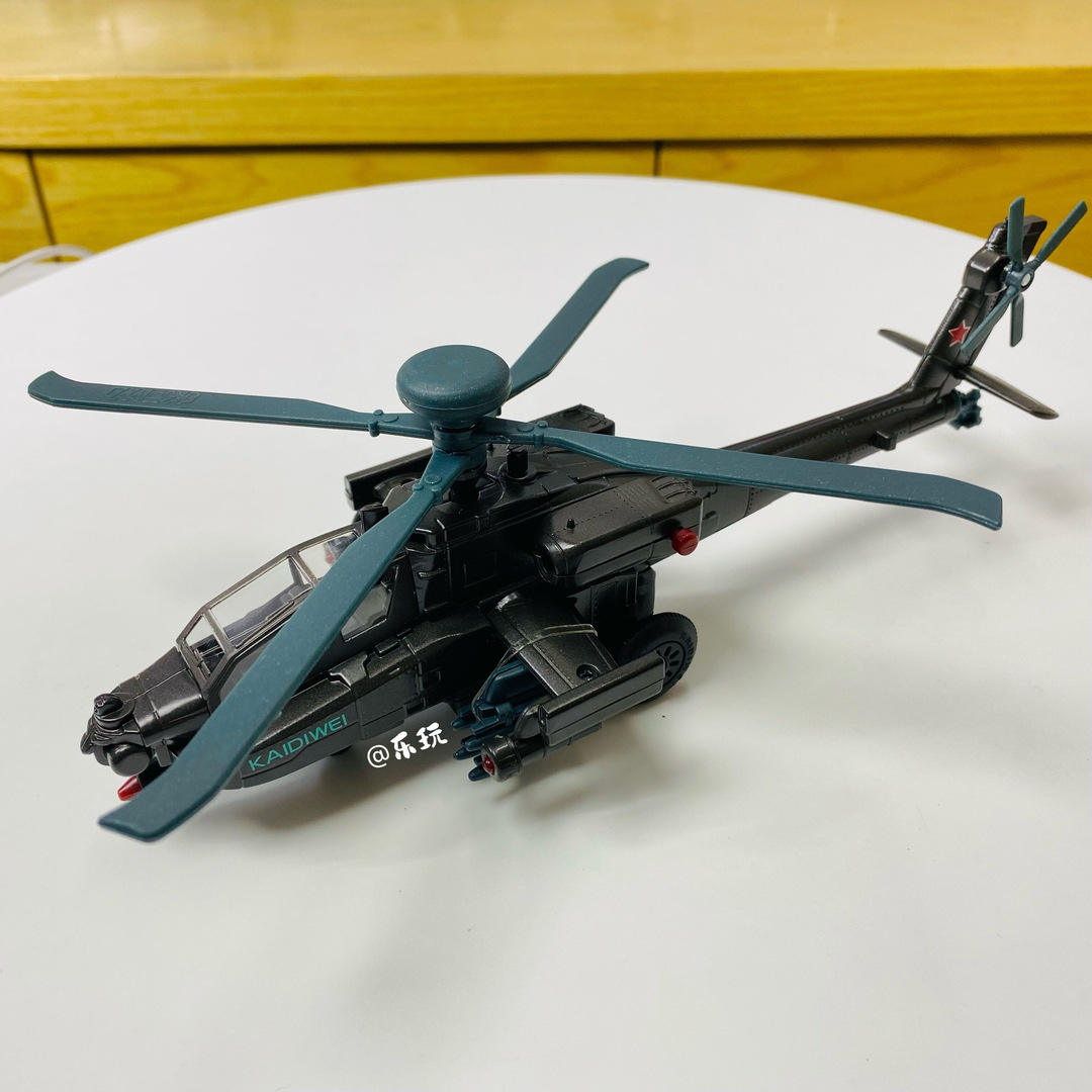出品 1:64阿帕奇武装直升机合金航空模型摆件儿童 热销