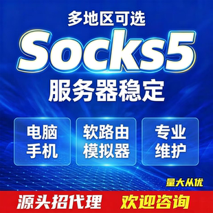 Socks5服务器单窗口SK5/老鱼/万安/有米/电脑/手机/模拟器/虚拟机