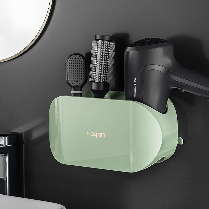 免打孔卫生间吹风机置物架