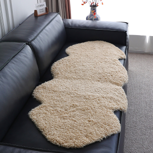 小沙卷羊毛沙发垫纯羊毛地毯皮毛一体真羊皮真羊毛搭毯羊皮毛短毛