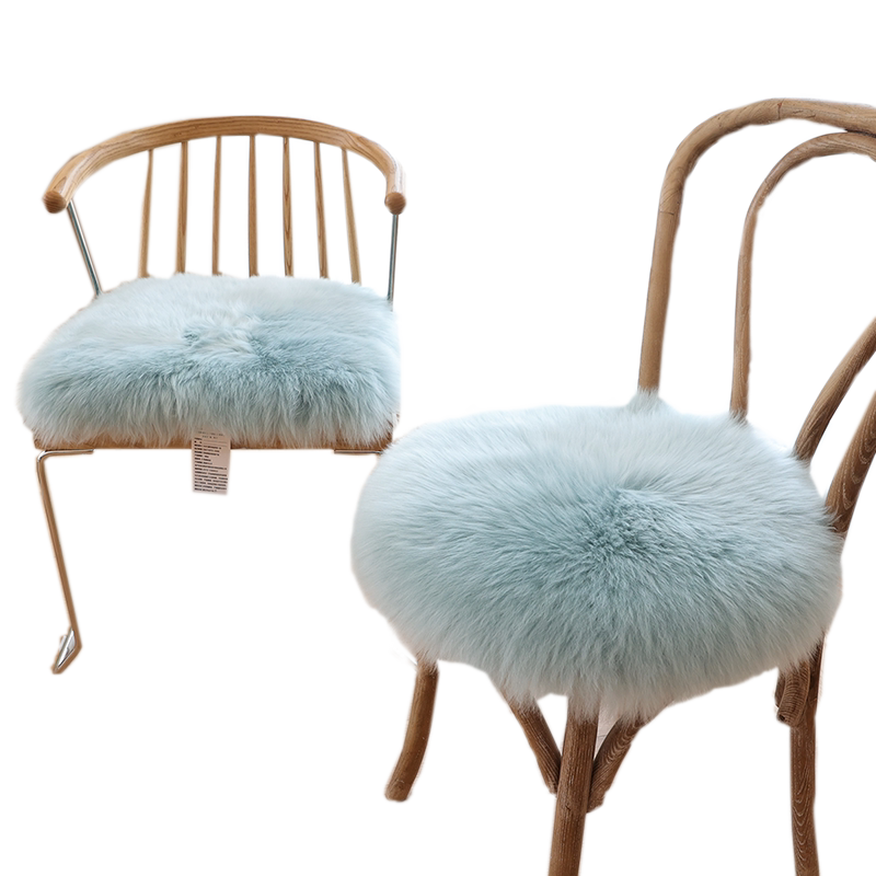 小沙澳洲长毛椅垫方垫圆形坐垫地毯沙发垫座垫纯羊毛凳子垫餐椅垫