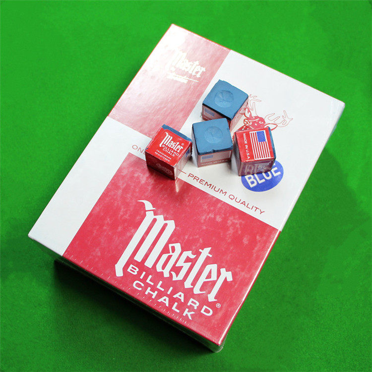 原装进口美国Master鹿牌三角巧克粉台球杆皮头枪粉杆头防滑粉正品