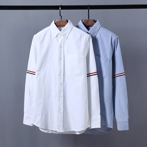 tbins风抗皱韩版潮流牛津纺衬衣