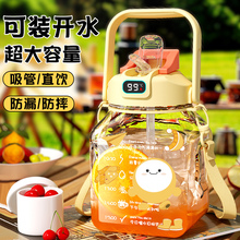 双饮大肚杯2025年新款水杯大容量耐高温水壶儿童杯子女生高颜值瓶