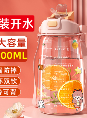 2000ml大容量水杯大号女生高颜值杯子耐高温夏天大肚杯2025年新款