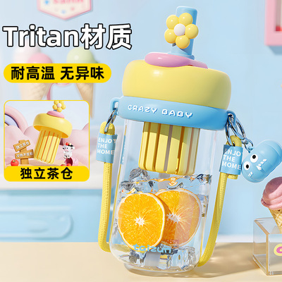 tritan女大容量新款水杯耐高温壶