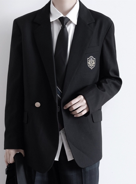 【刺篇】jkdk制服日系原创正版黑色学院风男西装西服外套上衣秋冬