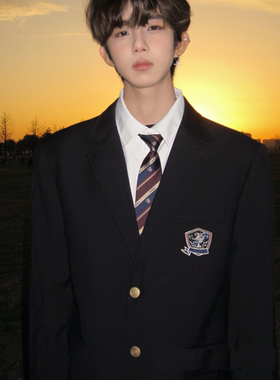 【刺篇】星辰dk制服正版校供学院风男西服外套休闲西装衬衫套装