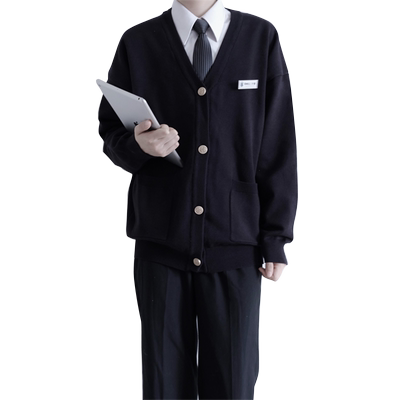 刺篇jkdk制服宽松长袖针织毛衣