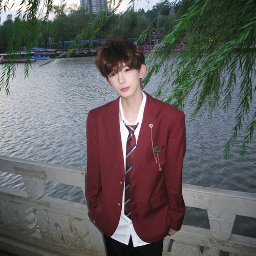 【刺篇】dk制服原创正版酒红色男生西装外套成人礼毕业西服套装