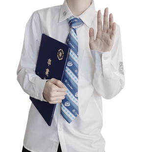 【刺篇原创】冰星DK制服正版男日系学院风长袖刺绣衬衫休闲宽松款