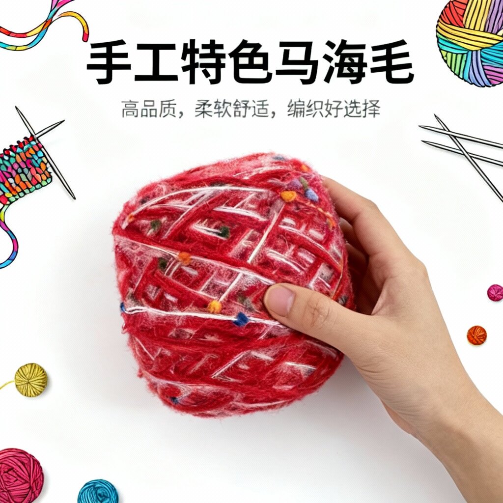 新年红|圣诞红色系新年氛围感围巾包包帽子手混线diy2026新款100g
