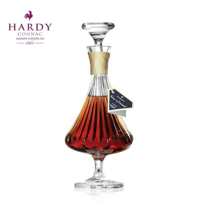 新品 贺迪hardy法国原瓶进口洋酒钻石大香槟干邑白兰地700ml 单支