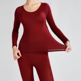 恒温保暖内衣套装薄款无缝秋衣秋裤男女款速热针织打底衫套装