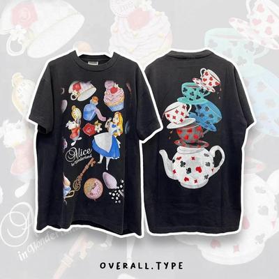 赫赫大满贯 可爱无上限 鬼马系少女韩国情侣款卡通印花短袖T恤