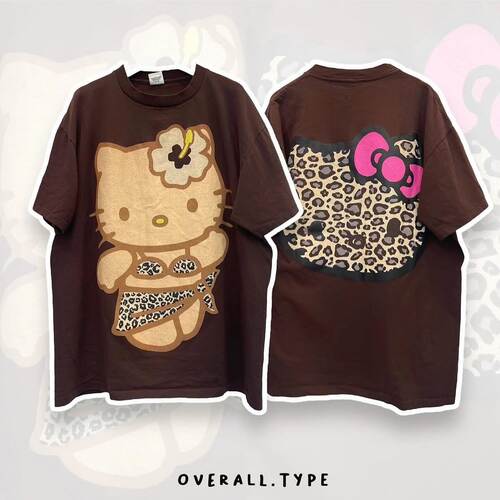 Betty Boop！Hello Kitty！米奇！热血动漫与动漫的日常短袖T恤