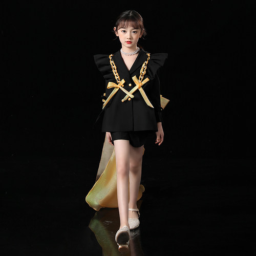 女童走秀礼服2026新款西装