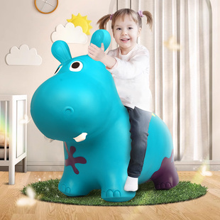 比乐btoys玩具弹跳大黄蜂儿童羊角球宝宝跳跳马宝宝玩具充气马男