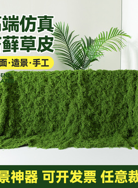 仿真苔藓草皮造景高级仿生草坪地毯微景观摆件永生绿植人造苔藓布