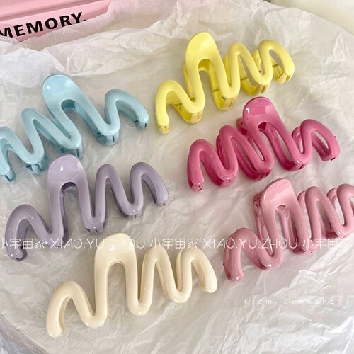 可爱波浪抓夹13cm超大号抓夹