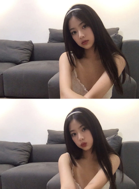 欧尼穿搭~ 仿小羊皮奶油白色发箍法式PU皮质头箍复古细头箍发卡女