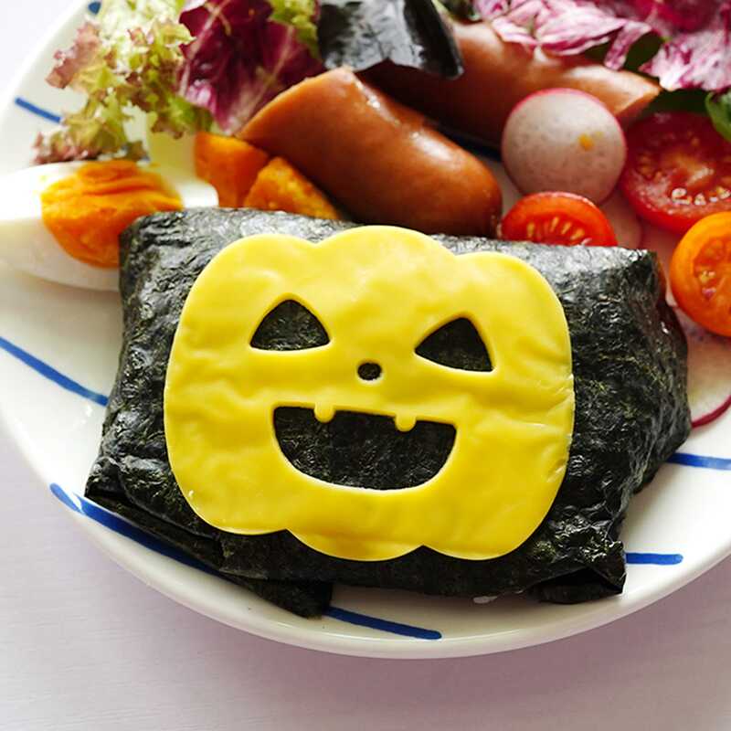出口日本 万圣节便当装饰芝士火腿米饭模具 南瓜幽灵城堡饼干切模