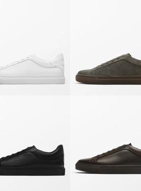 西班牙MD男鞋2025款新品系带真皮经典时尚休闲运动鞋板鞋