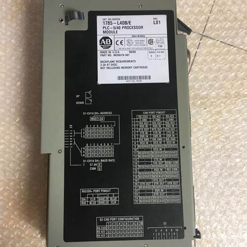 拆机ABPLC1785-L40B/E功能正常侧面外壳有一裂口