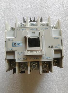 原装三菱交流接触器B-N20AC110V220V380-440V三组主触点常闭