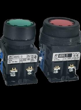 平头带灯按钮开关AR22FOL AR30  AR22F0L F5L  E3 E4 10 11 G