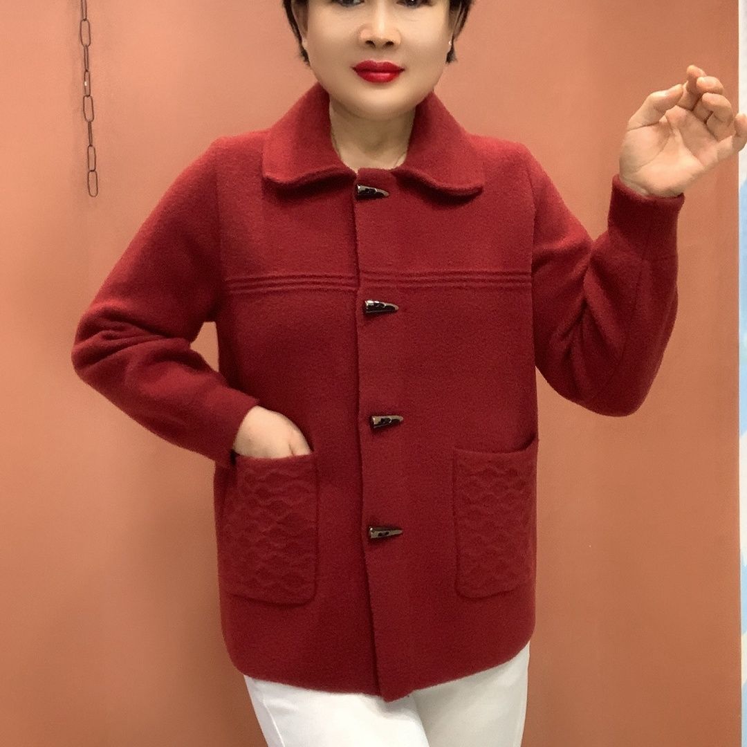 新款短外套妈妈秋冬洋气