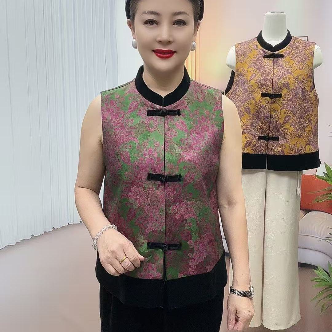 国风马甲女款中老年女装