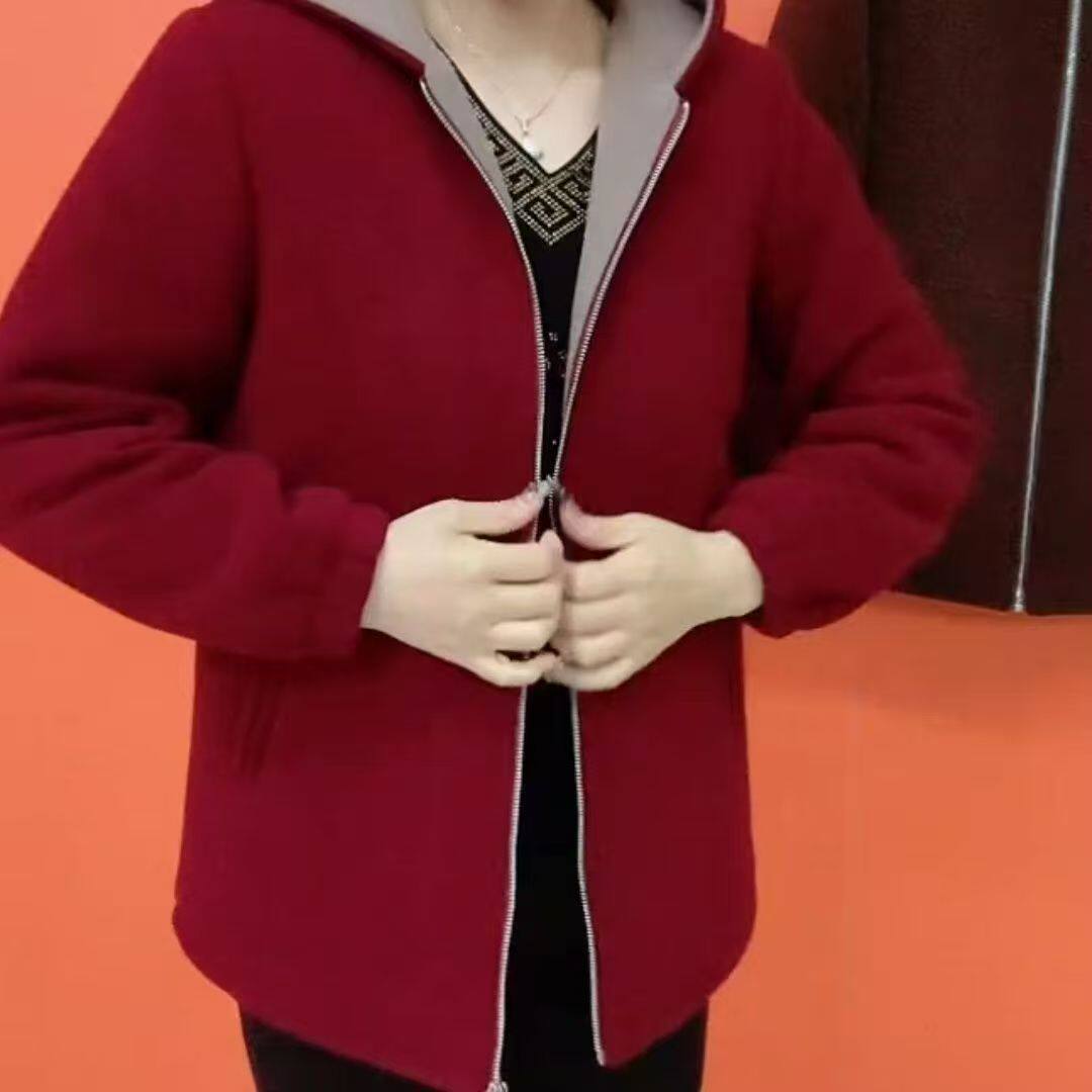 冬季新款连帽外套气质女