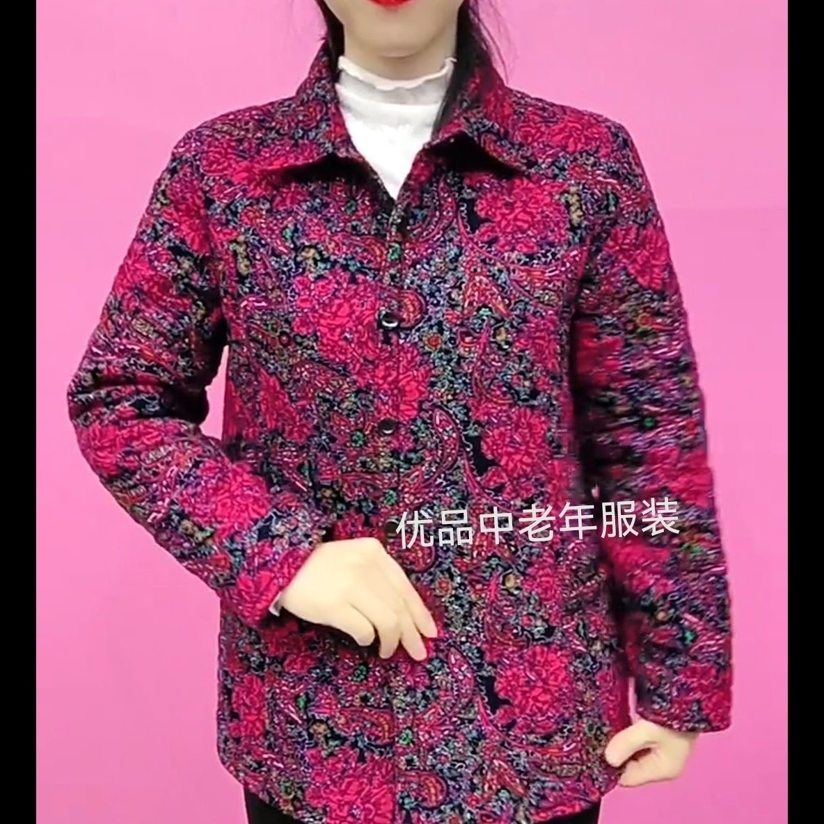 中老年妈妈装灯芯绒加绒