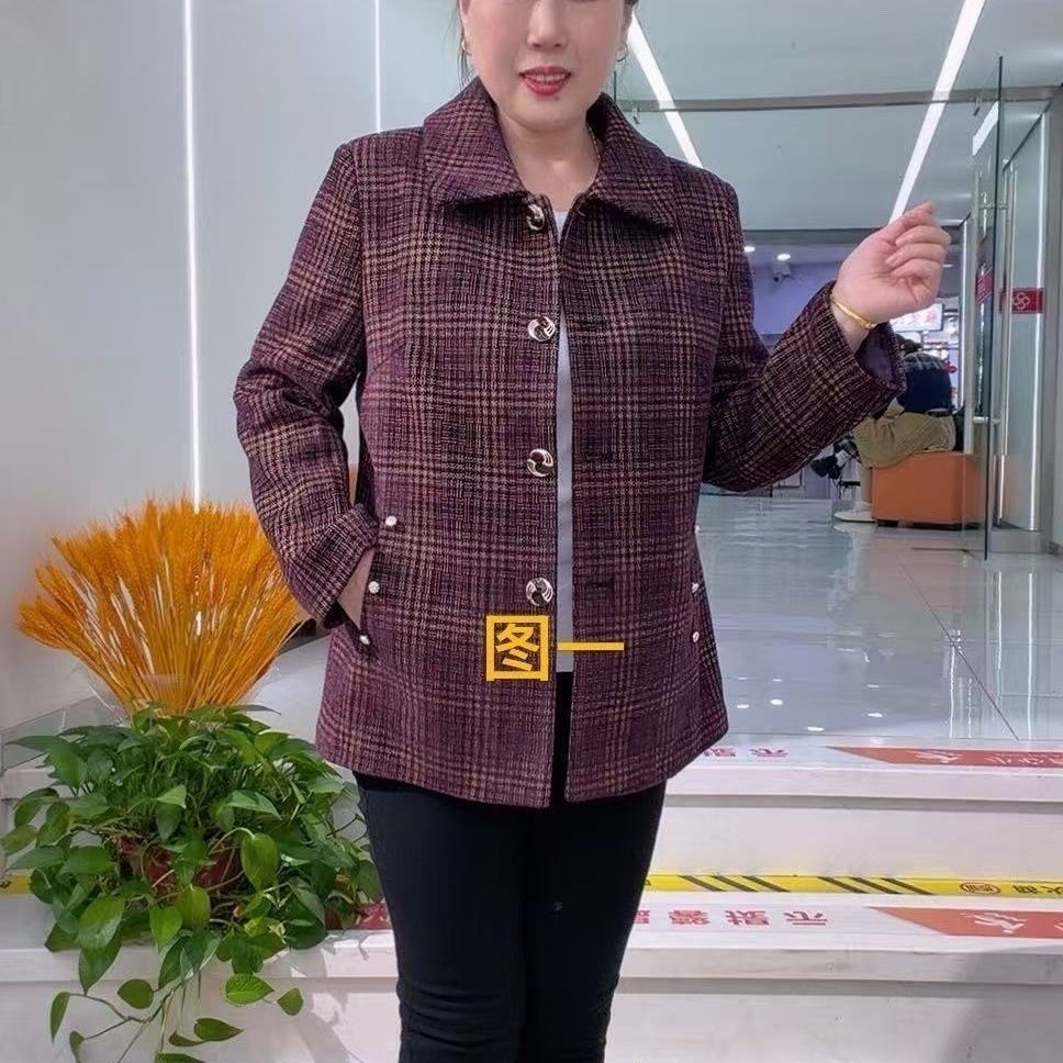 新款中老年人奶奶春秋款