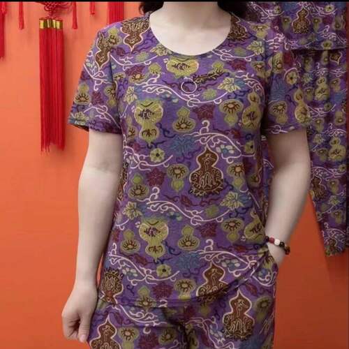 新中式夏季二件套装妈妈