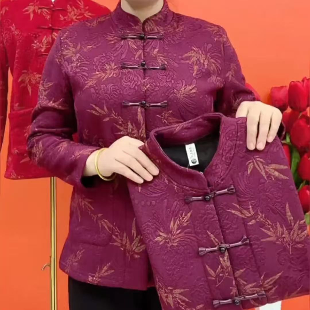 秋冬新款加绒保暖新中式