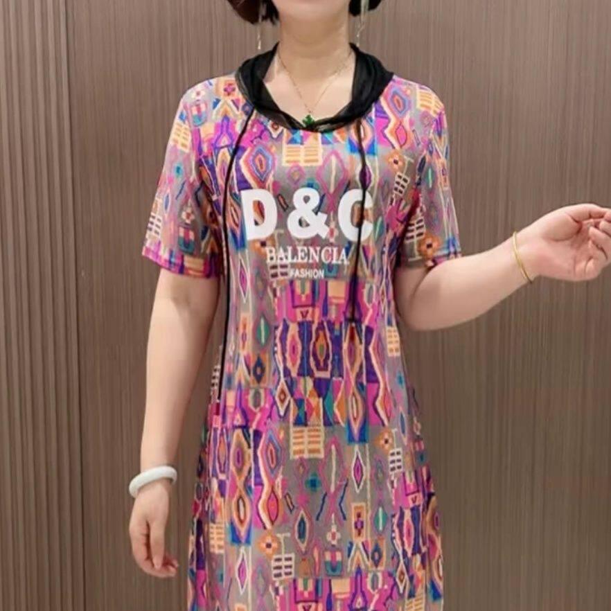 夏季时尚妈妈舒适洋派花