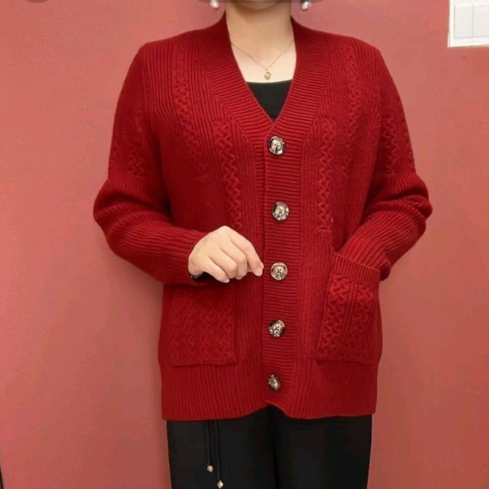 185斤加厚毛衣外套女春秋