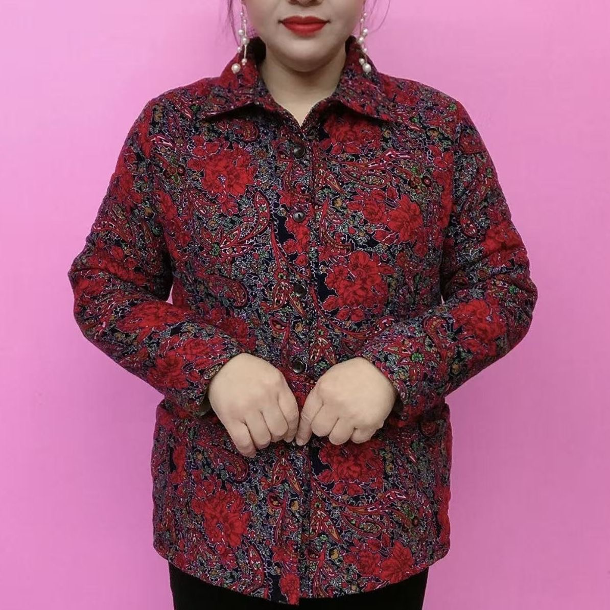 中老年人保暖棉服妈妈冬