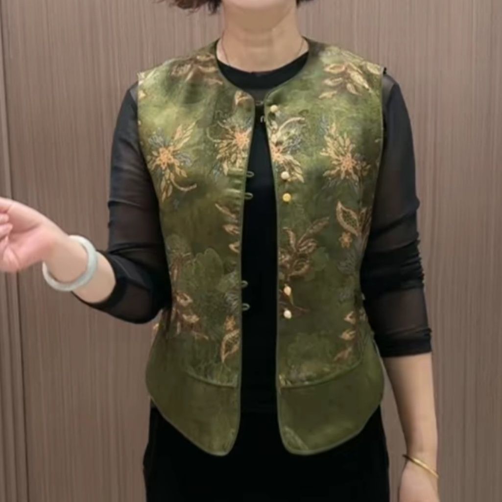 妈妈春秋中式国风早秋马