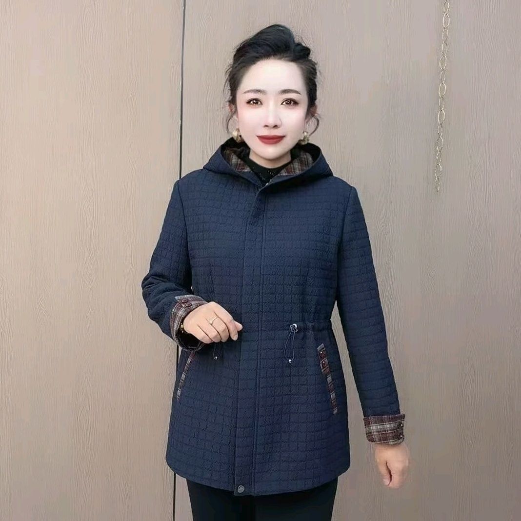 秋季新款连帽外套中老年
