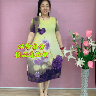 爆款褶皱纱连衣裙时尚百
