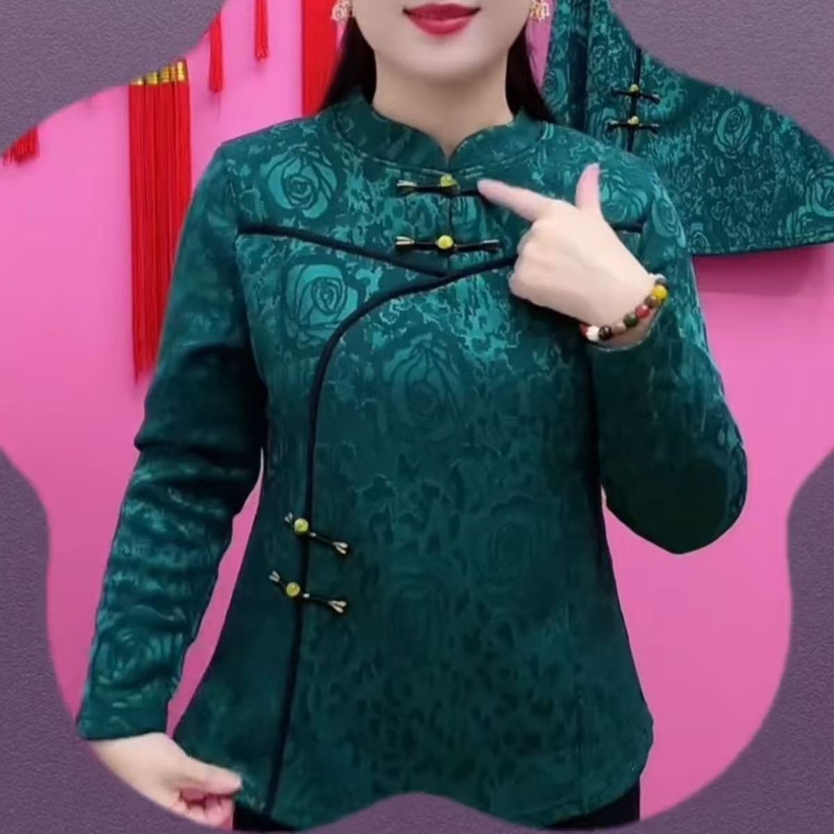 秋冬新款女士加绒保暖小