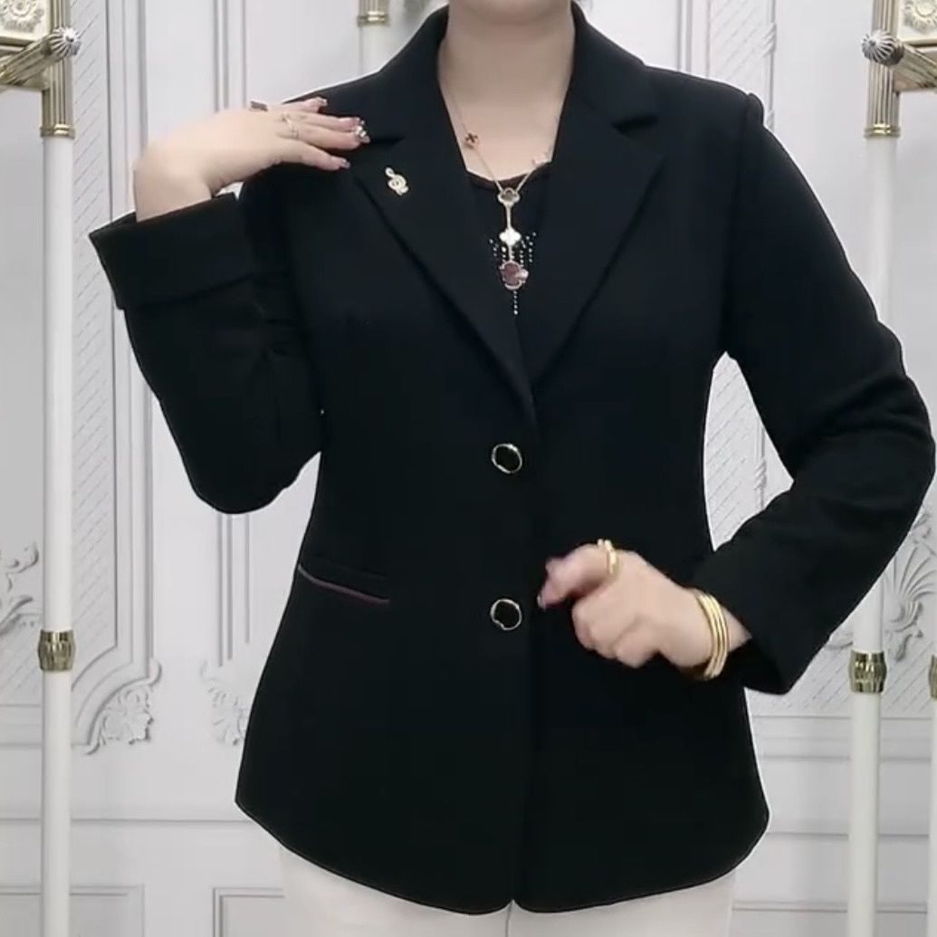 春秋气质外套新款西服妈