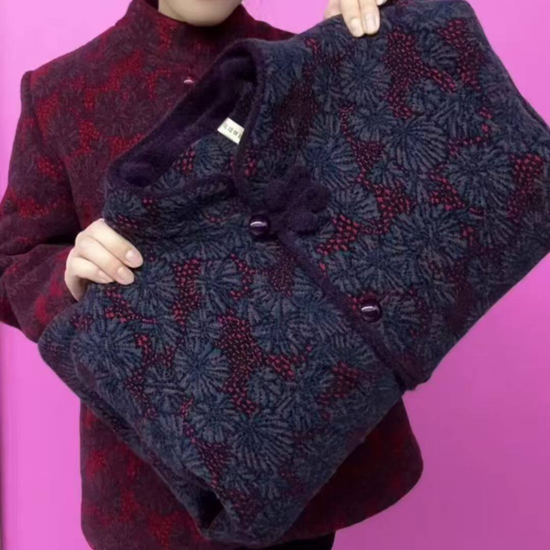 新款老年人妈妈冬装外套