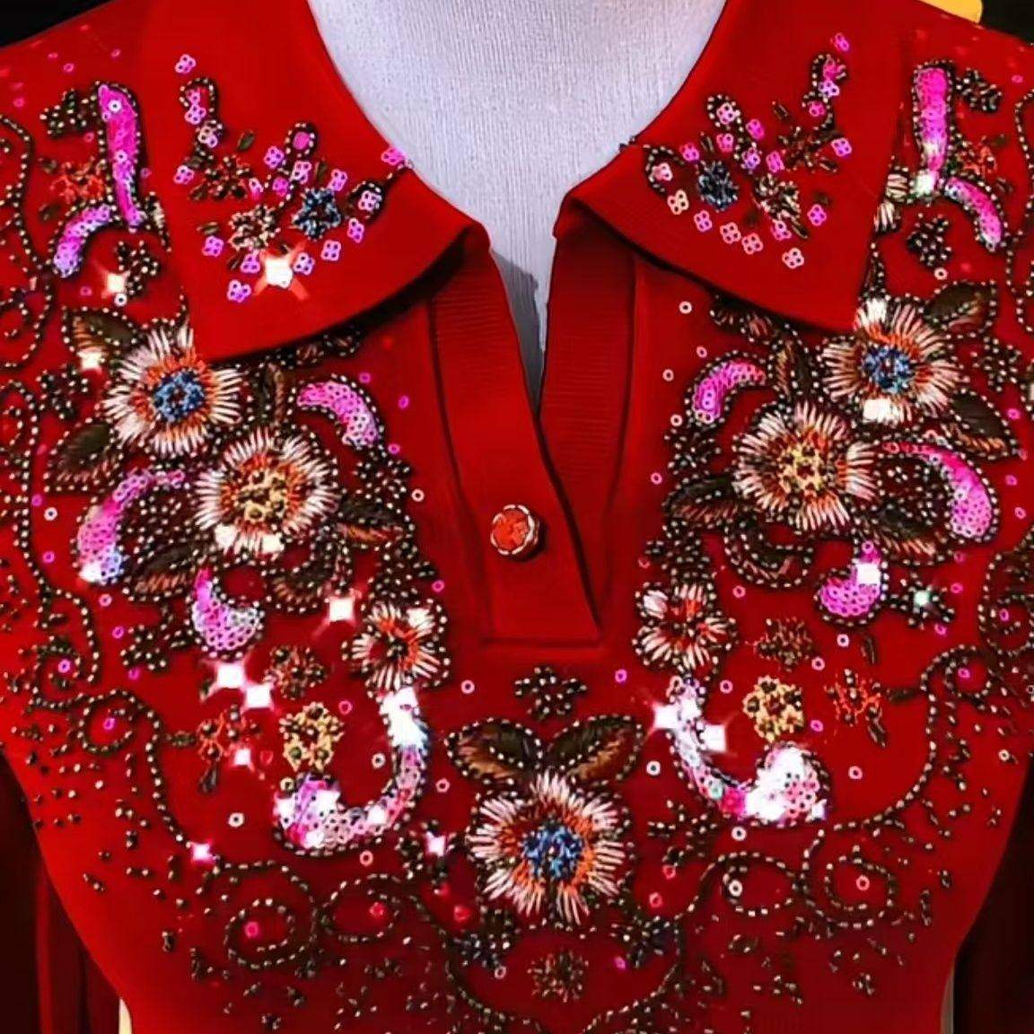 妈妈装春秋新款针织衫上衣女新款中老年女装洋气高贵毛衣小衫,女装/女士精品,常规大码外套,淘宝优惠券,粉丝福利购,淘宝优惠卷