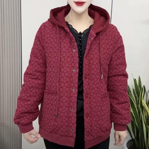 2025冬季新款连帽棉服女