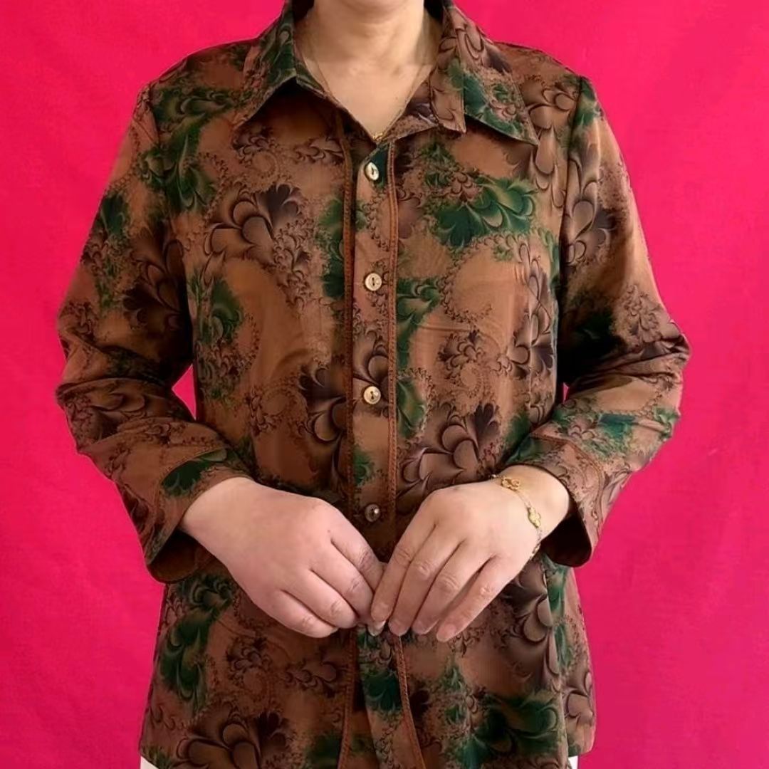新款中老年女装春夏开衫