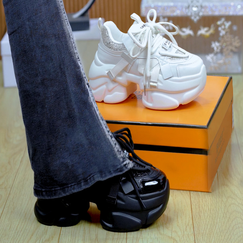 名韩诗厚底百搭增高休闲老爹鞋